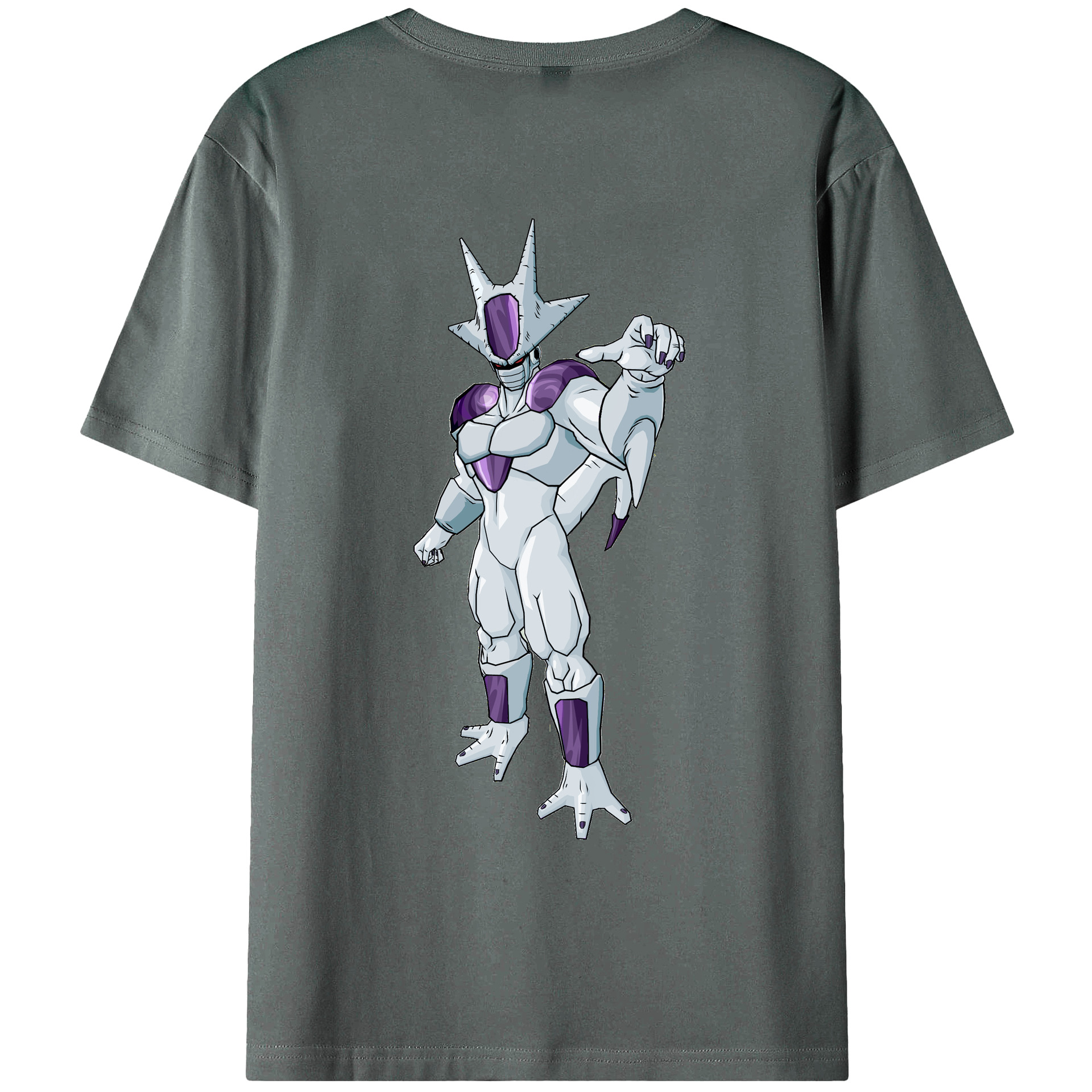 （画像用） ドラゴンボール クウラ DRAGON BALL Cooler Coora 綿100％ メンズ半袖Tシャツ（バックプリント） 通気性